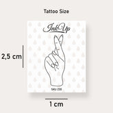 Hände mit gekreuzten Fingern Tattoo
